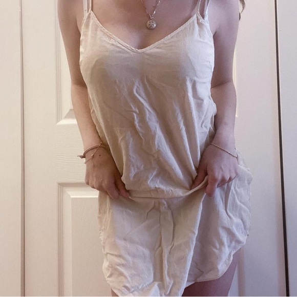 Wilfred Cream Spaghetti Strap Dress - Picture 2 of 3